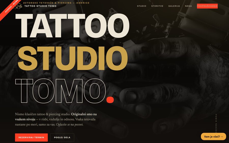 Tattoo studio — Creative · services